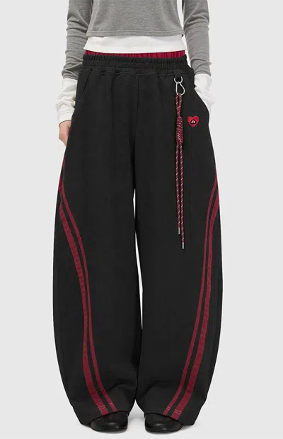 Aelfric Eden Women's Basic Baggy Barrel Sweatpants In Black