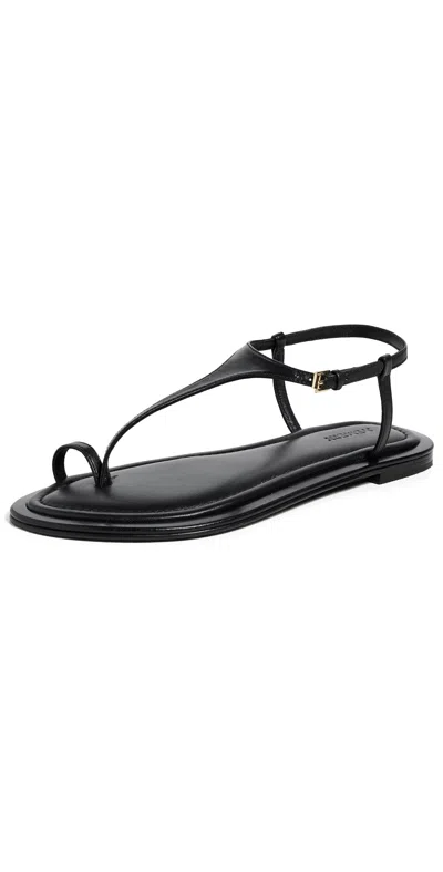 A.emery Reef Leather Sandals In Black