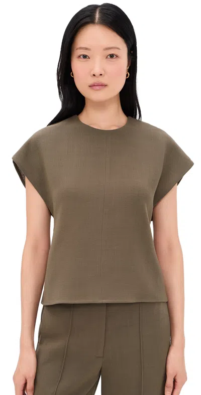 A.emery A. Emery Aubrey Wool Top Sable In Brown