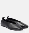 A.emery Briot Leather Ballet Flats In Black