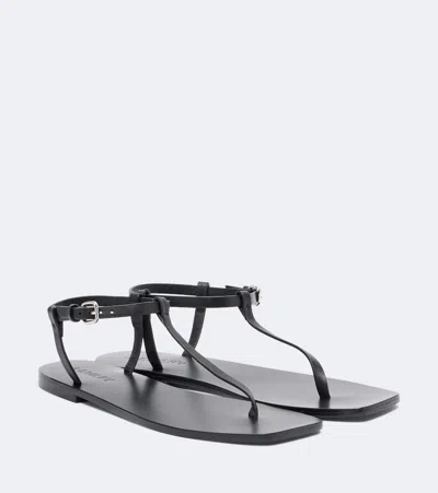 A.emery A. Emery Clara Leather Thong Sandals In Black