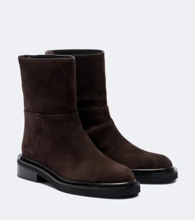 A.emery A. Emery Easton Suede Ankle Boots In Brown
