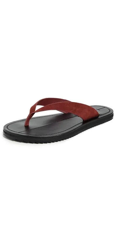 A.emery A. Emery Flora Sandals Brick Suede In Red