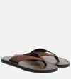 A.emery Flora Suede Thong Sandals In Multi