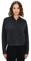 A.emery A. Emery Herman Knitted Bomber Charcoal Melange In Gray