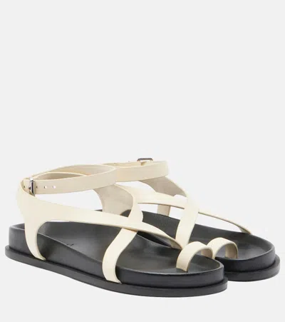 A.emery A. Emery Jalen Leather Sandals In Black