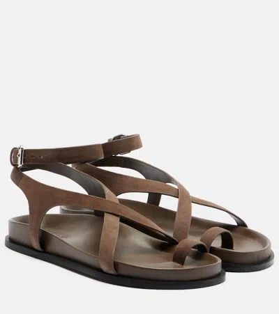 A.emery Jalen Suede Sandals In Brown
