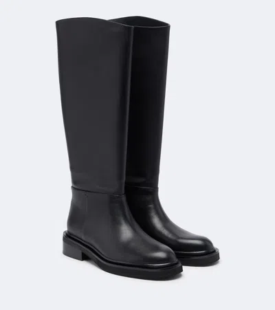 A.emery A. Emery Jude Leather Knee-high Boots In Black
