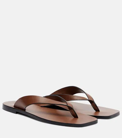 A.emery Kinto Leather Thong Sandals In Multi