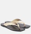 A.emery Kinto Leather Thong Sandals In White