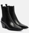A.emery A. Emery Leo Leather Ankle Boots In Black