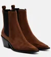 A.emery A. Emery Leo Suede Ankle Boots In Brown