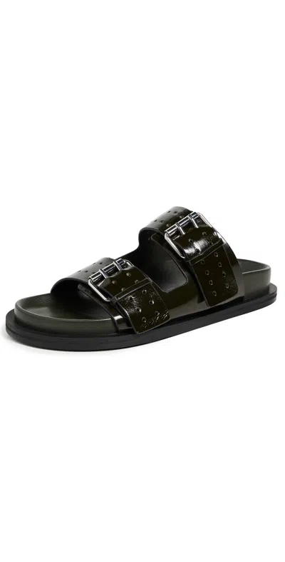 A.emery A. Emery Leon Sandals Vintage Forest In Black