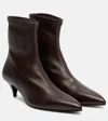 A.emery A. Emery Ophelia Leather Ankle Boots In Brown