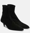 A.emery A. Emery Ophelia Suede Ankle Boots In Black