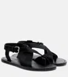 A.emery Ora Calf Hair Sandals In Black