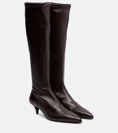 A.emery A. Emery Oscar 60 Leather Knee-high Boots In Brown