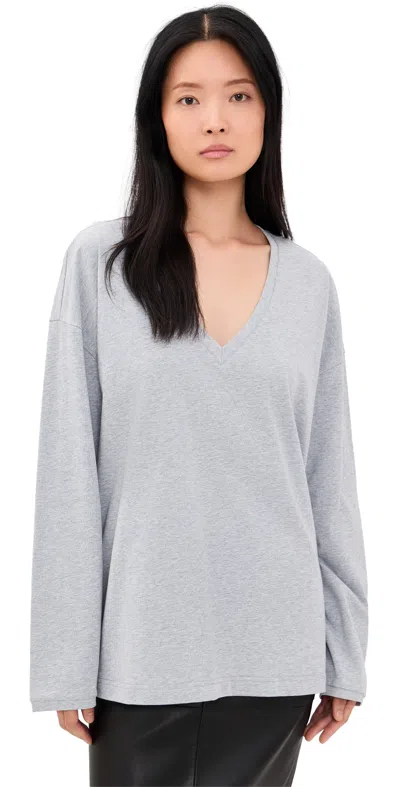 A.emery A. Emery Persey Top Light Grey Melange