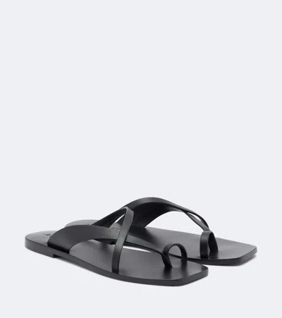 A.emery A. Emery Phyllis Leather Sandals In Black