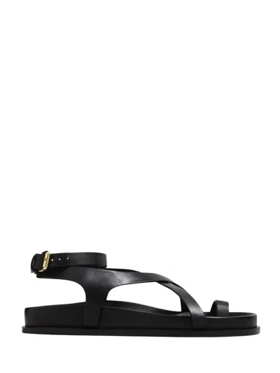 A.emery A. Emery Slim Jalen Mini Sandals With Buckle Closure In Black