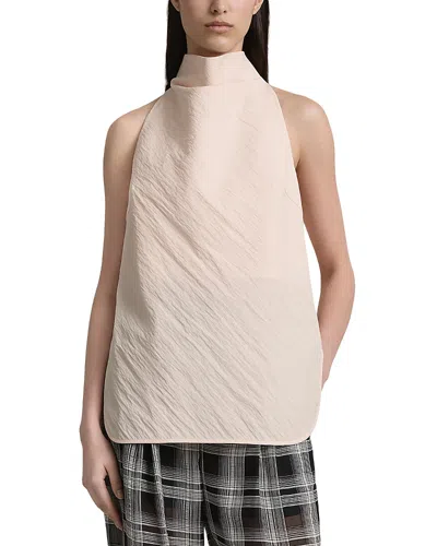A.emery A. Emery The Allen Cotton Blend Halter Neck Top In Neutral