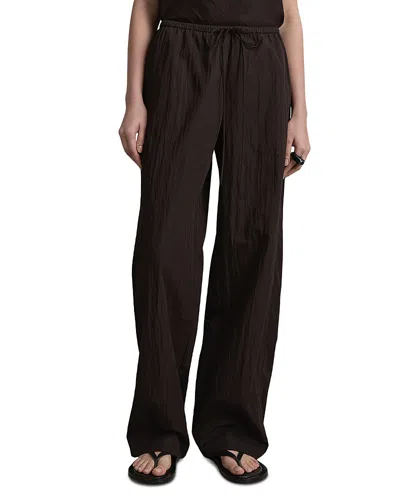A.emery A. Emery The Lore Cotton Blend Drawstring Wide Leg Pants In Black