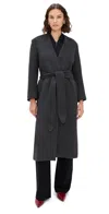 A.emery A. Emery Veronique Coat Charcoal Melange In Gray