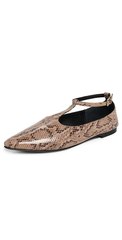 A.emery A. Emery Ward Flats Taupe Snake