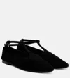 A.emery A. Emery Ward Suede Mary Jane Flats In Black