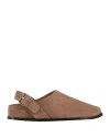 A.emery Louis Suede Slingback Clogs In Brown