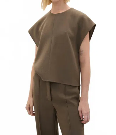A.emery Aubrey Top In Sable In Brown