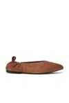 A.emery 10mm Brie Leather Ballerina Flats In Brown