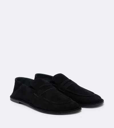 A.emery Clarence绒面革便士乐福鞋 In Black