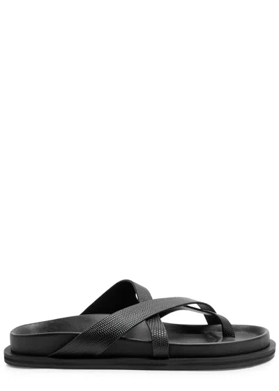 A.emery Claude Leather Sandals In Black