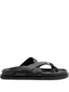 A.emery Claude Leather Sandals In Black