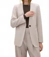 A.emery Clifton Long Sleeve Blazer In Oyster In Neutral