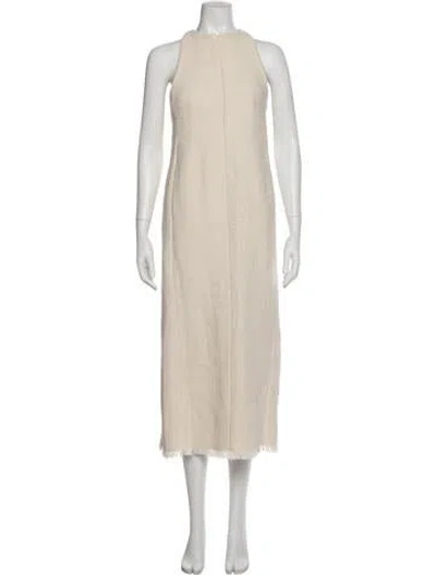 Pre-owned A.emery Crew Neck Long Dress W/ Tags In Neutral