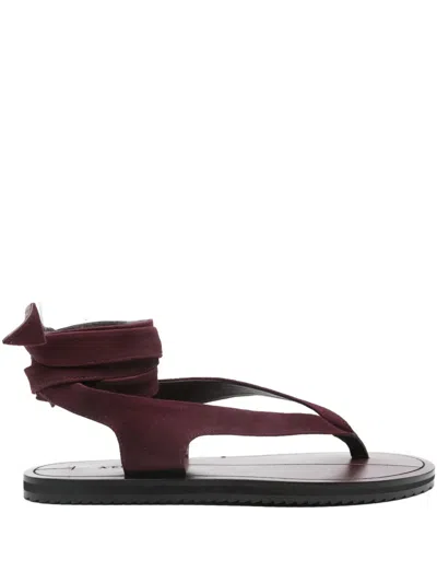 A.emery Elmer Flat Sandals In Red