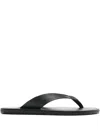 A.emery Flora Flat Sandals In Black