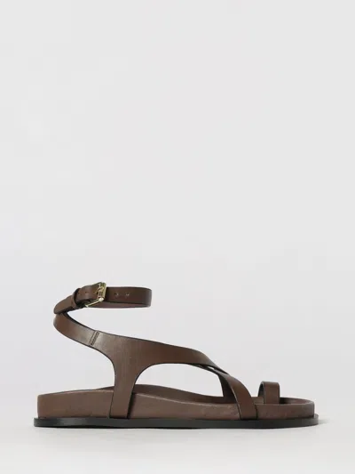 A.emery A. Emery Heeled Sandal Woman Color Burnt In Brown