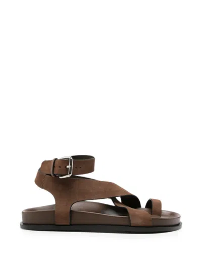 A.emery Jalen Crossover-strap Sandals In Brown