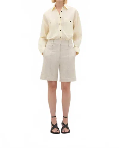 A.emery Keely Pintuck Short In Bone In Neutral