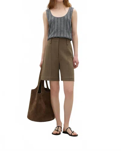 A.emery Keely Pintuck Short In Sable In Blue