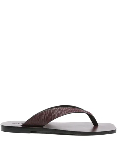 A.emery Kinto Flat Sandals In Red