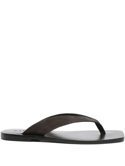 A.emery Kinto Flat Sandals In Brown