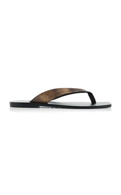 A.emery Kinto Leather Sandals In Brown