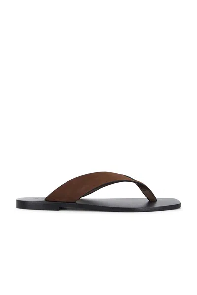 A.emery Kinto Sandal In Chestnut Suede & Black