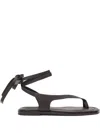 A.emery Leather Flat Sandals