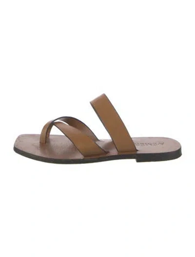 Pre-owned A.emery Leather Flats In Brown