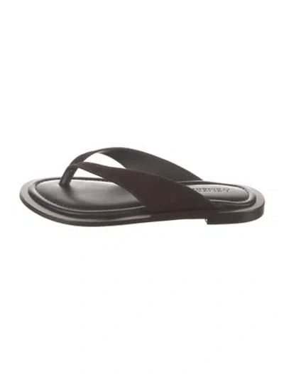 Pre-owned A.emery Leather Flip Flops In Black
